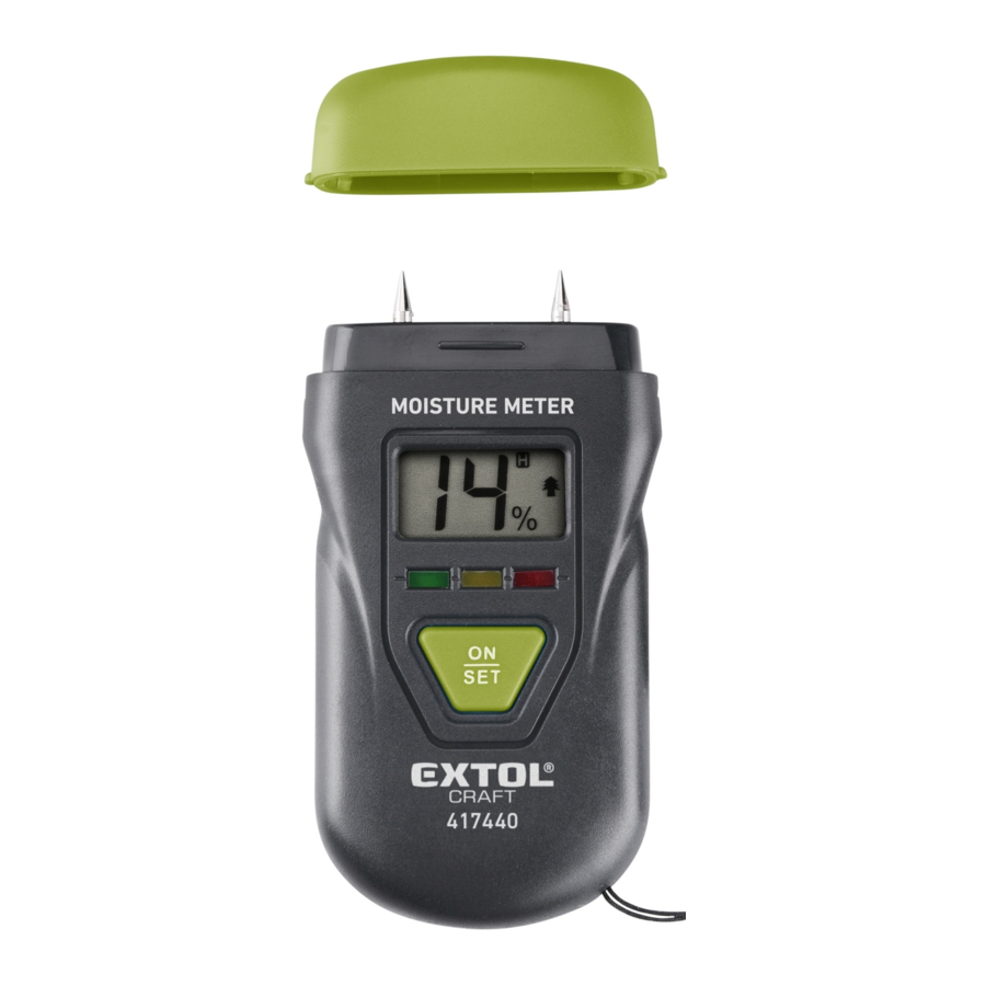 EXTOL Craft 417440 Moisture Meter Manuals