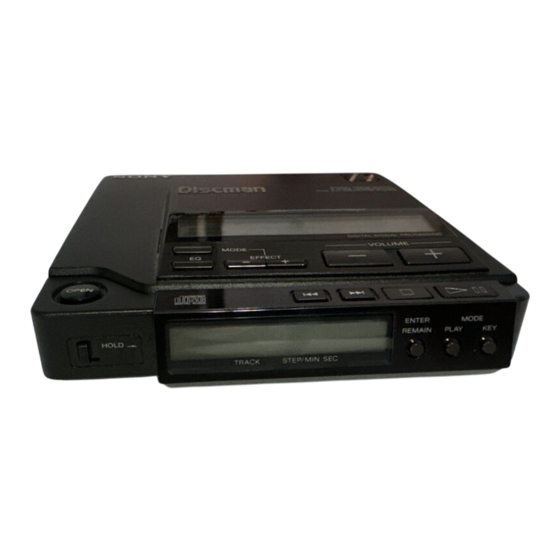 Sony Discman D-Z555 Service Manual
