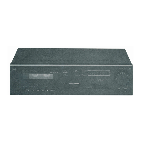 Dual CC 8010 Operating Instructions Manual