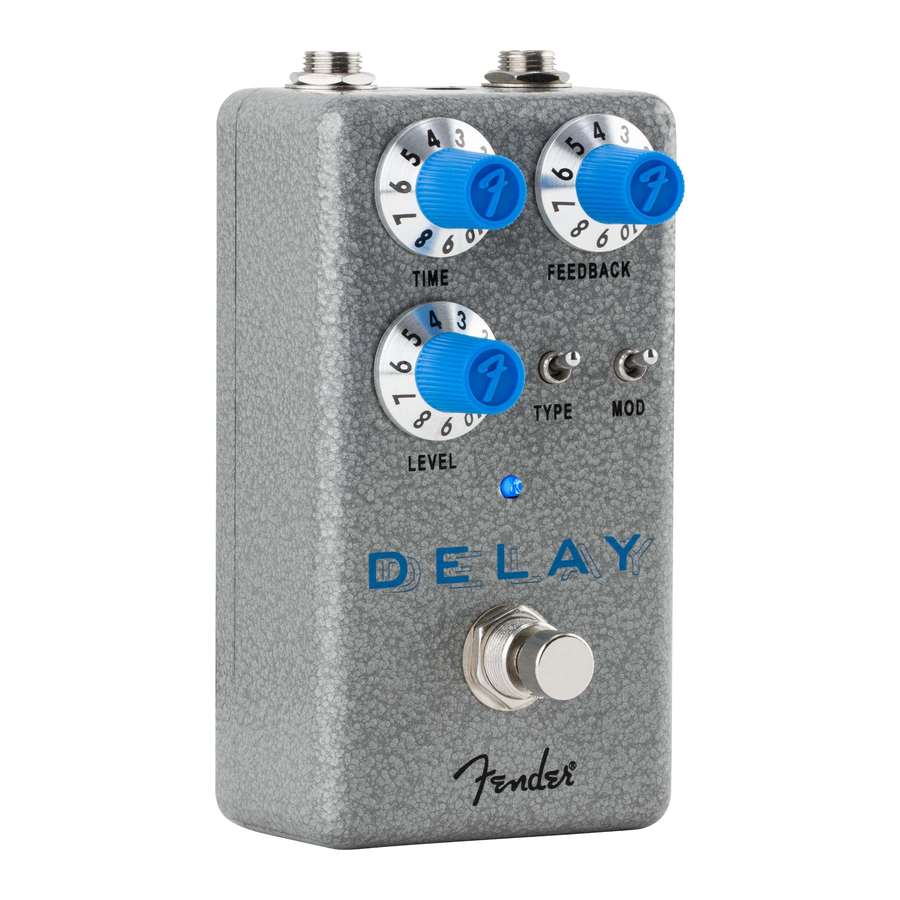 Fender HAMMERTONE DELAY Manual