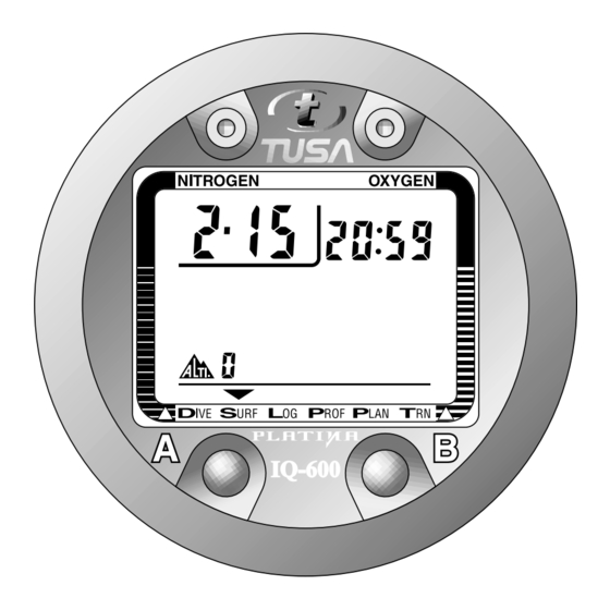 Tusa Platina IQ-600 Instruction Manual