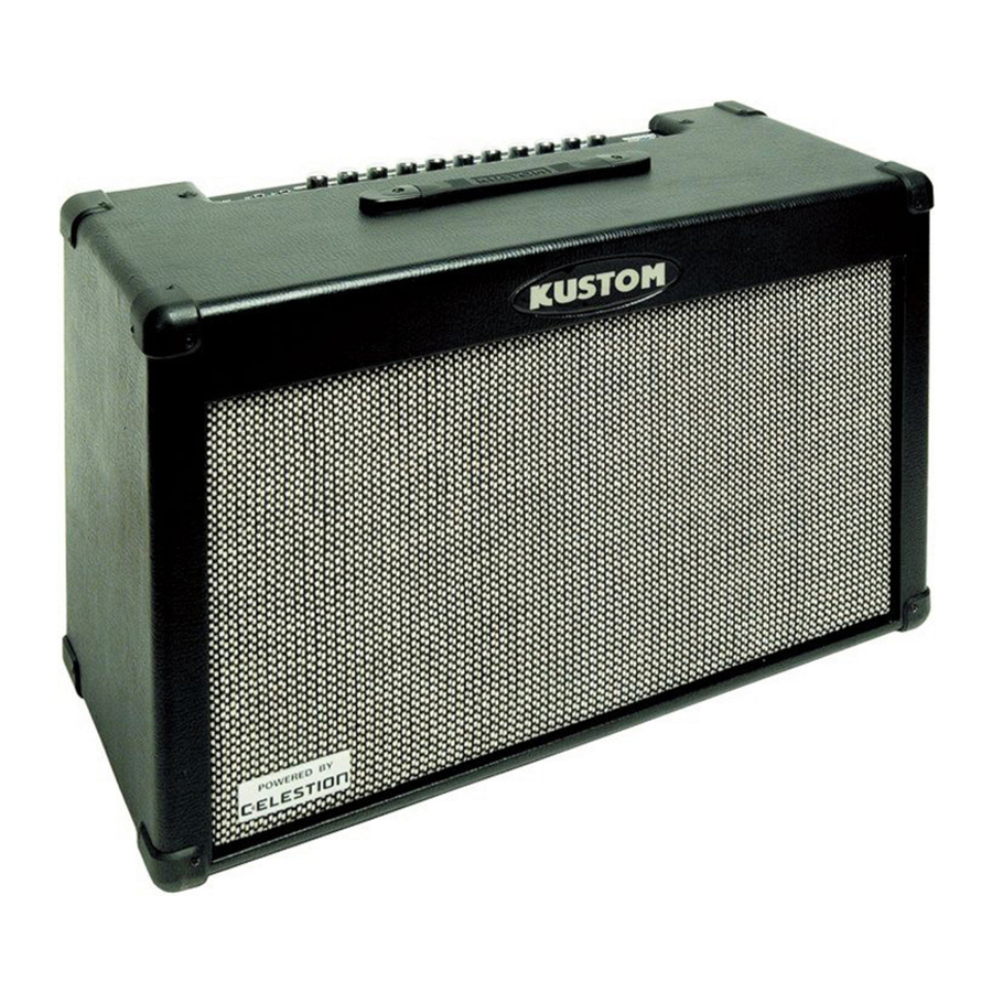 Kustom Quad 100 DFX Owner's Manual
