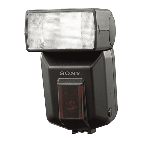 Sony HVL-F36AM - Flash For Alpha DSLR Manuals