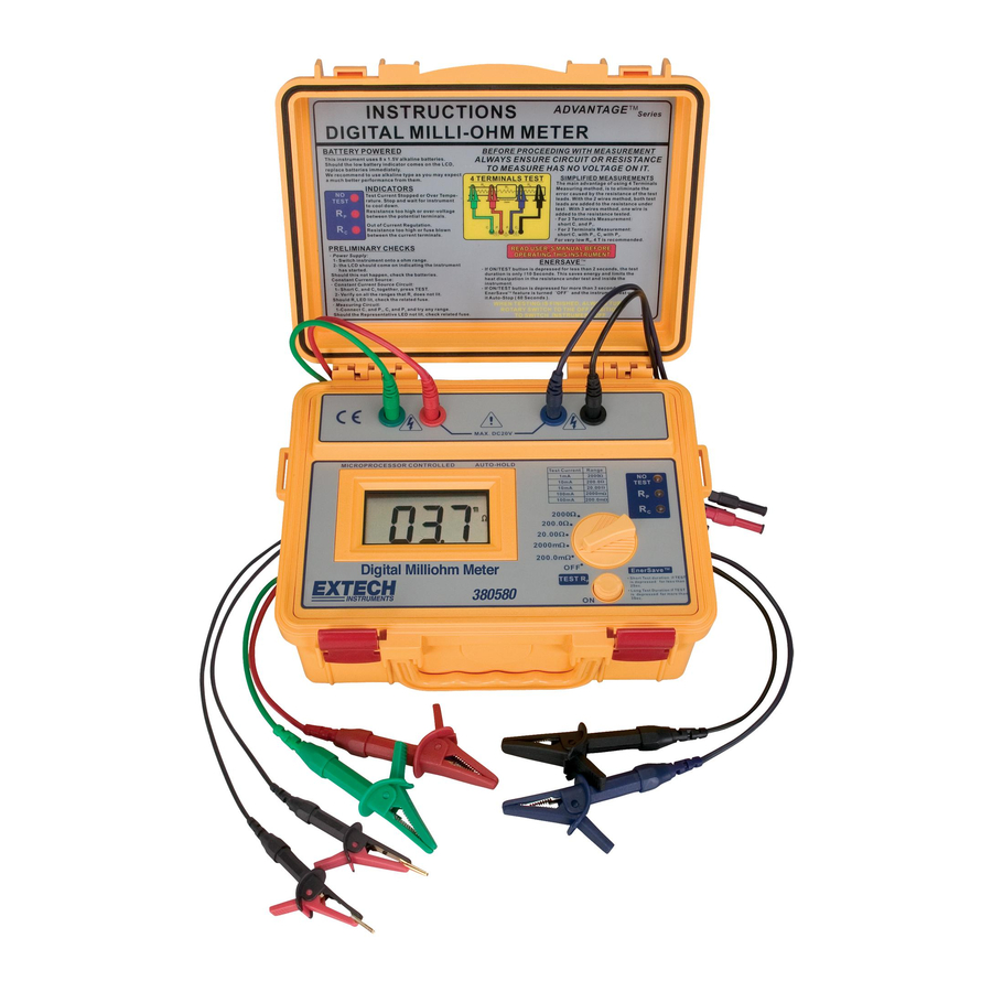 Extech Instruments 380580 User Manual