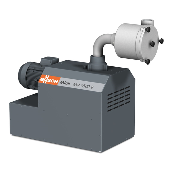 BUSCH MINK MV 0502 B INSTRUCTION MANUAL Pdf Download ManualsLib