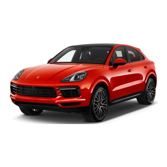 Porsche Cayenne 2020 Owner's Manual