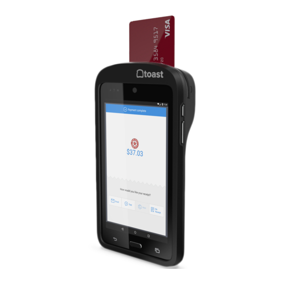 TOAST GO QUICK START MANUAL Pdf Download ManualsLib