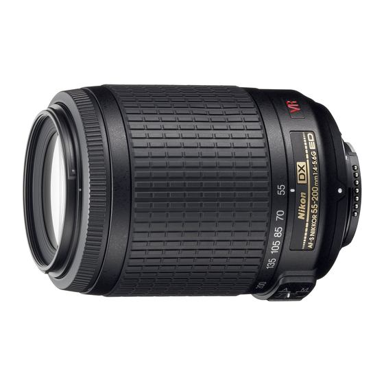 NIKON AF-S DX NIKKOR ED 55-200/4-5.6G REPAIR MANUAL Pdf Download