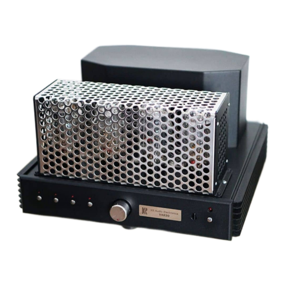 KR AUDIO ELECTRONICS VA830 USER MANUAL Pdf Download ManualsLib