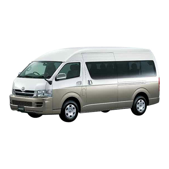 TOYOTA HIACE OWNER'S MANUAL Pdf Download | ManualsLib