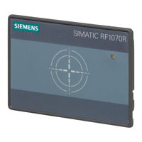 Siemens SIMATIC RF1070R Manual