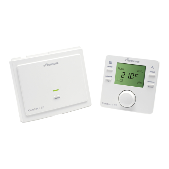 BOSCH WORCESTER GREENSTAR COMFORT II RF INSTALLATION AND OPERATING