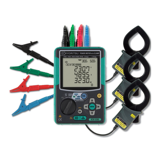 Kyoritsu Electrical Instruments Works KEW 6305 Quick Manual