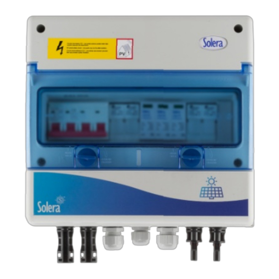 Solera FV211016-63 Quick Start Manual