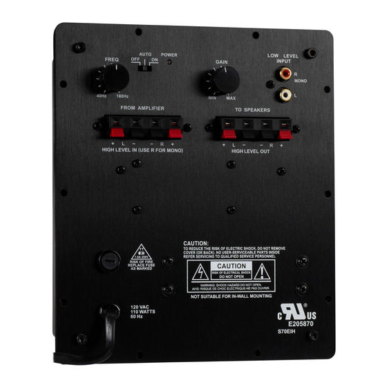 DaytonAudio SA70 User Manual