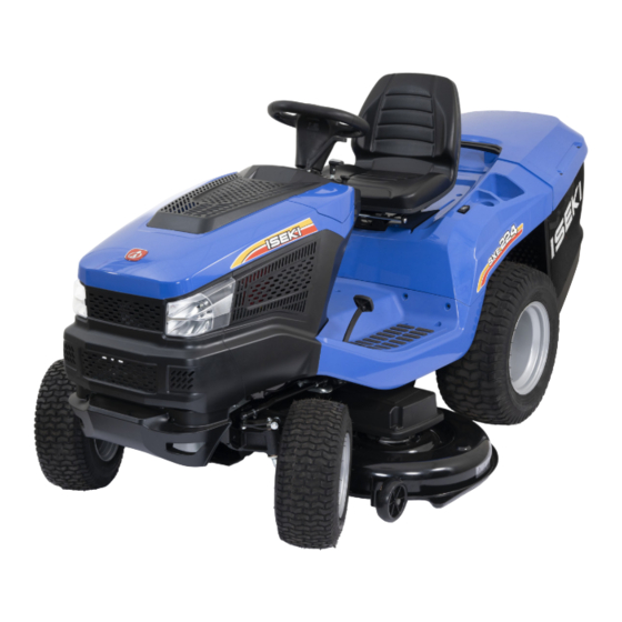 Iseki SXE213 Instructions For Use Manual
