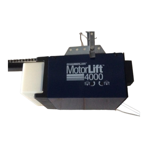 Chamberlain MotorLift 4000 Instructions Manual