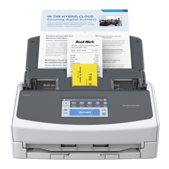 ScanSnap iX1600 Manual