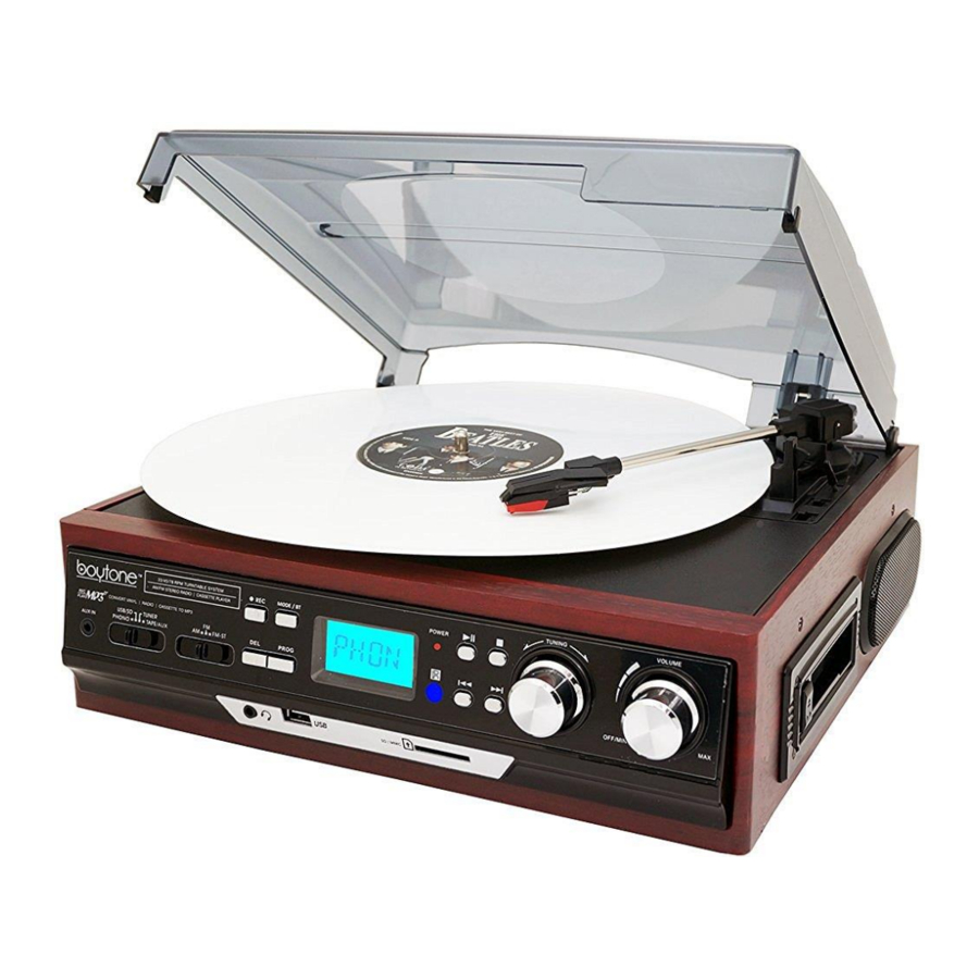 boytone BT-37 - Turntable Manual