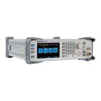 SIGLENT TECHNOLOGIES SSG3000X Series Quick Start Manual