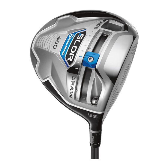 TaylorMade SLDR 460 Installation Instructions