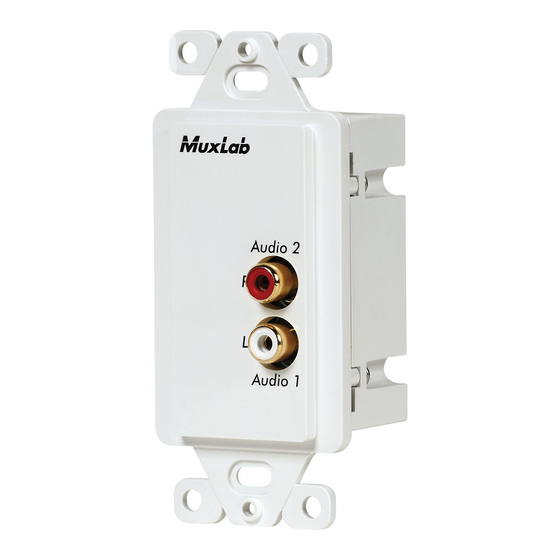 MuxLab 500028-WP-US Quick Installation Manual