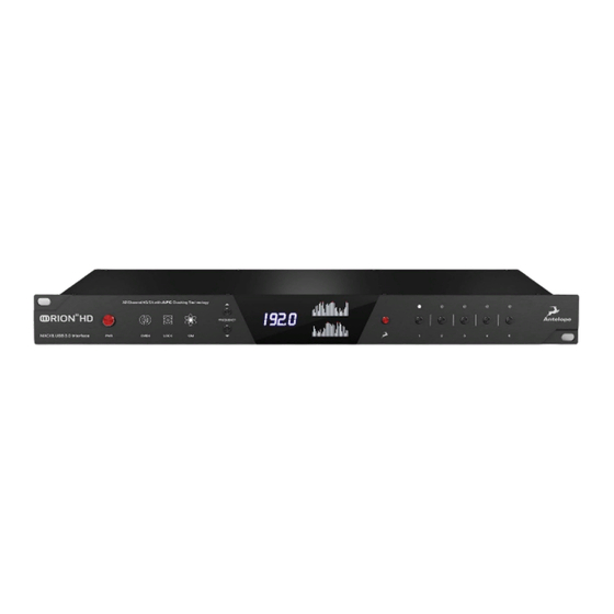 Antelope Orion 32 HD User Manual
