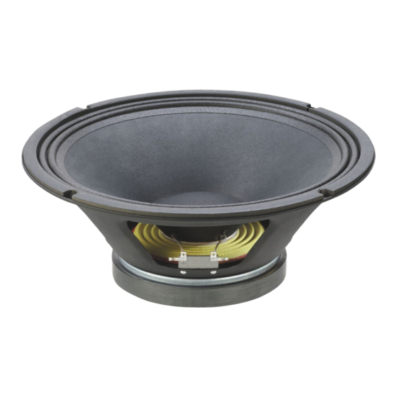 Celestion Truvox 1225 Specifications