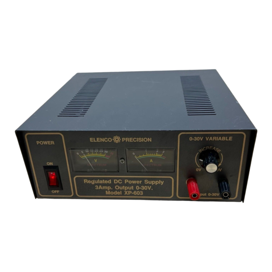 Elenco Electronics XP-603 Instruction Manual