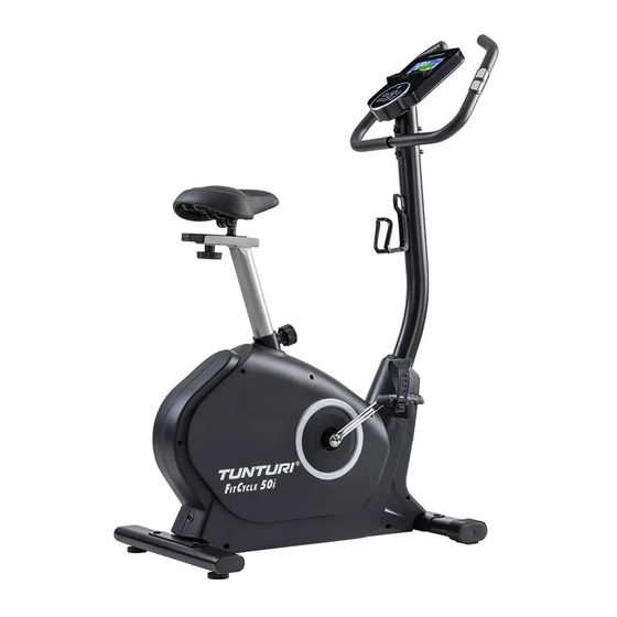 TUNTURI FITCYCLE 50I USER MANUAL Pdf Download | ManualsLib