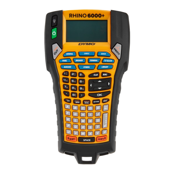 DYMO RHINO 6000+ QUICK START MANUAL Pdf Download ManualsLib