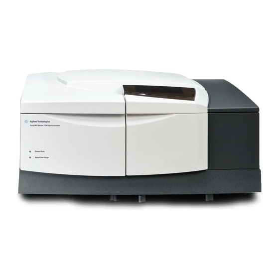 AGILENT TECHNOLOGIES CARY 600 SERIES USER MANUAL Pdf Download ManualsLib