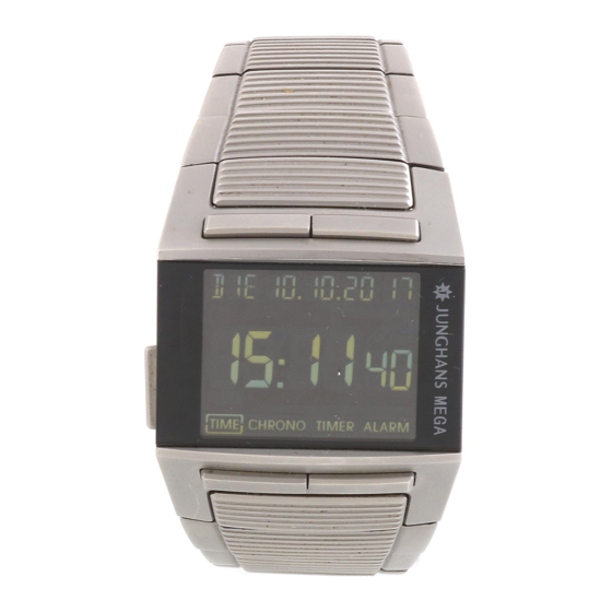 JUNGHANS MEGA 1000 OPERATING INSTRUCTIONS MANUAL Pdf Download ManualsLib