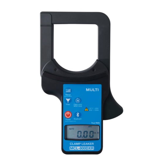 MULTI MEASURING INSTRUMENTS MCL800D+ INSTRUCTION MANUAL Pdf Download