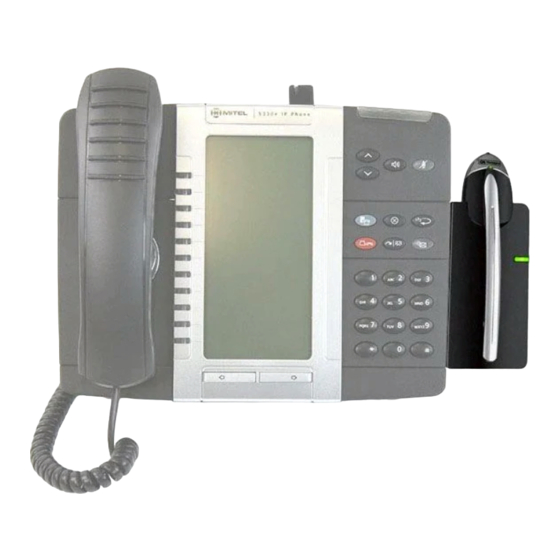 MITEL 5330E QUICK START MANUAL Pdf Download ManualsLib