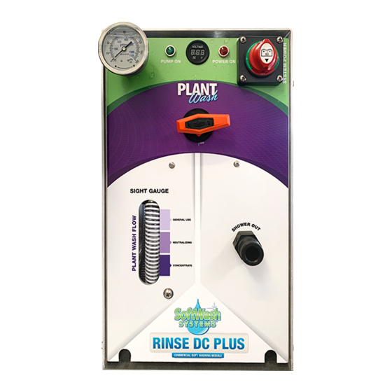 SoftWash Systems Rinse DC Plus Owner's Manual