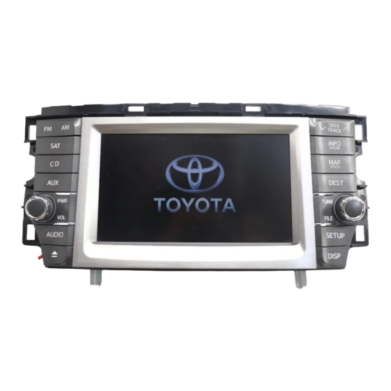 Toyota 2012 Avalon navigation system Quick Reference Manual