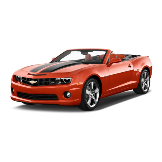 Chevrolet 2011 Camaro Owner's Manual