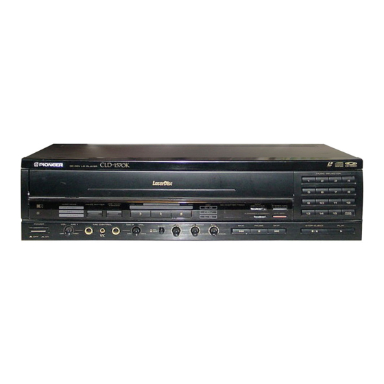 Pioneer CLD-1570K Operating Instructions Manual