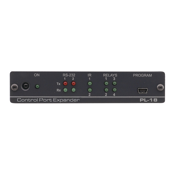 Kramer PL-18 User Manual