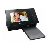 Sony DPP-F700 - Digital Photo Printer/frame Operating Instructions Manual