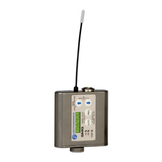 Lectrosonics SM Series Instruction Manual
