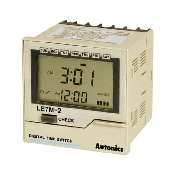 Autonics LE7M-2 Manual