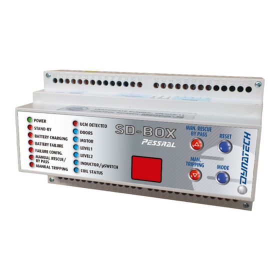 Dynatech SD-BOX Instructions For Use And Maintenance Manual