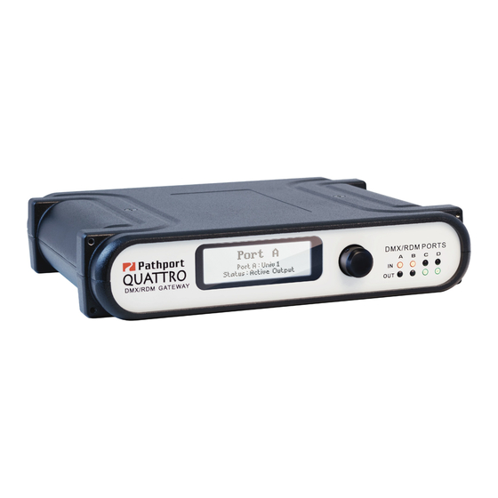 Pathway connectivity solutions Pathport QUATTRO 63 Series User Manual