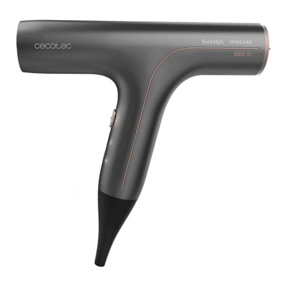 cecotec BAMBA IONICARE 6000 ROCKSTAR SOFT Instruction Manual