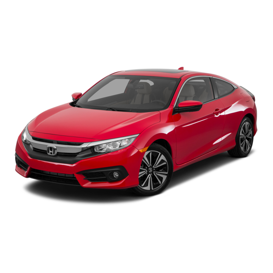 HONDA CIVIC 2017 OWNER'S MANUAL Pdf Download ManualsLib
