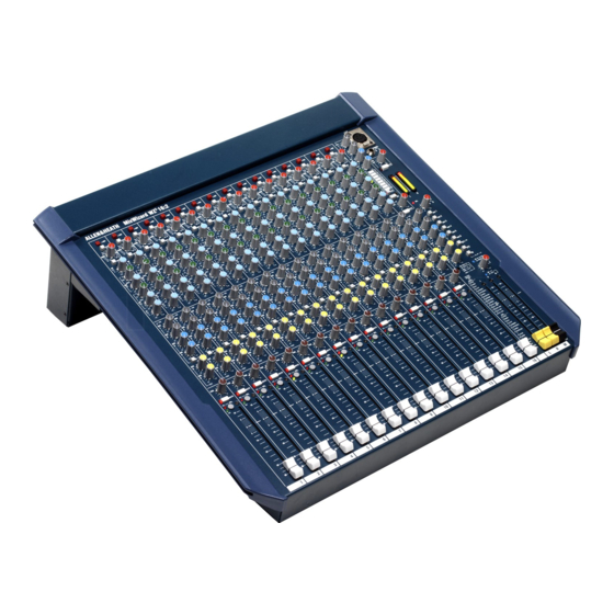 ALLEN & HEATH MIXWIZARD WZ3 162 SERVICE INFORMATION Pdf Download