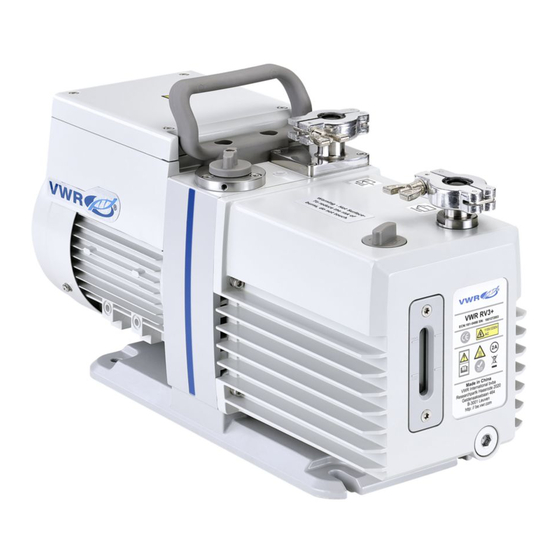 VWR RV2.5+ INSTRUCTION MANUAL Pdf Download ManualsLib