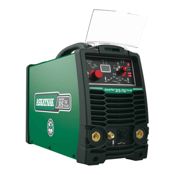 ASKAYNAK 315TIG PULSE USER MANUAL Pdf Download ManualsLib